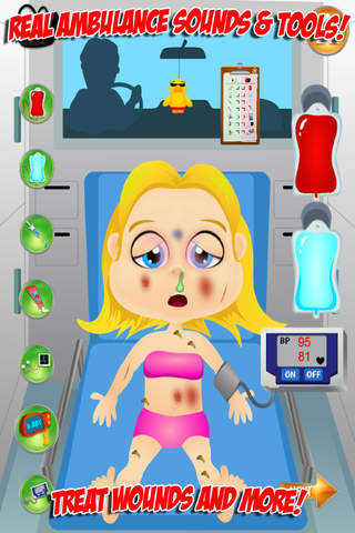 Ambulance Surgery Simulator - Virtual Kids Doctor & Surgeon Games screenshot 2