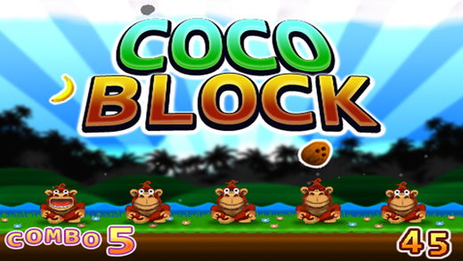 Coco Block - Evade Coconuts and Gulp Bananas