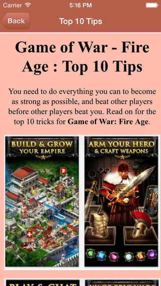 【免費書籍App】Guide for Game of War - Fire Age - Full Level Video,Tips,Walkthrough Guide-APP點子