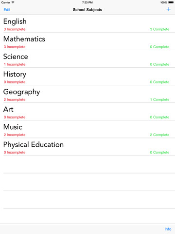 School Homework Organizer HD for iPad - Plan Your Assignments, Homework & Tests With Ease screenshot 2