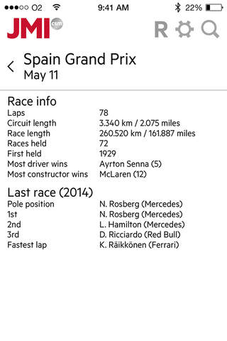 JMI Motorsport Schedules screenshot 2