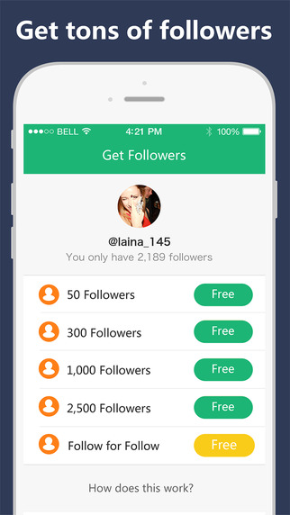 Get Followers - Get more followers for Instagram free