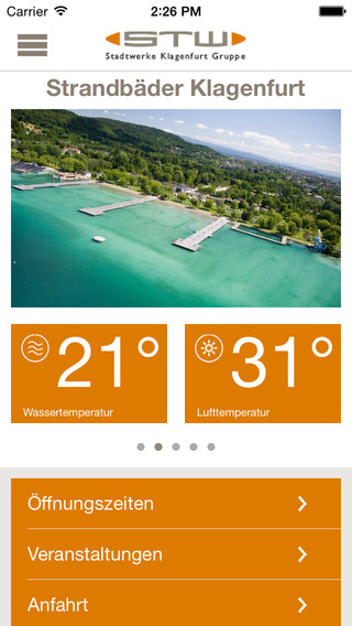 Stadtwerke Klagenfurt Freizeit App