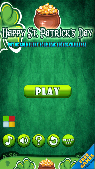 【免費遊戲App】Happy St. Patrick's Day: Pot Of Gold Lucky Four-Leaf Clover Challenge-APP點子