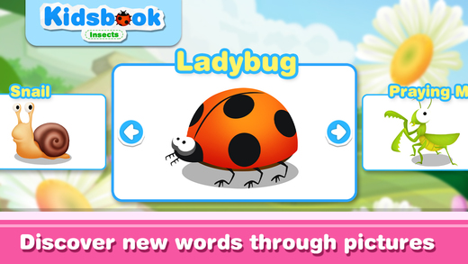 【免費遊戲App】KidsBook: Insects - Interactive HD Flash Card Game Design for Kids-APP點子