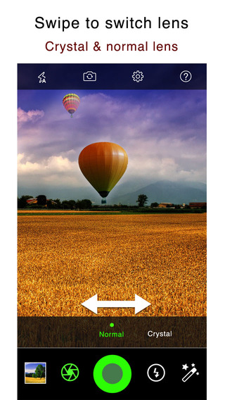 【免費生活App】CrystalCam - Retro Style Camera with Crystal ball Len, Fisheye, Crystal Scenes and Color Flashlight-APP點子