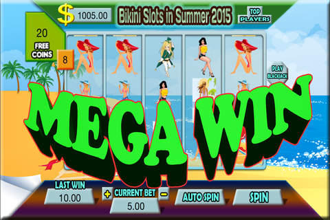 Bikini Slots in Summer 2015 and Roulette With Blackjack Huge Win Jackpot screenshot 3