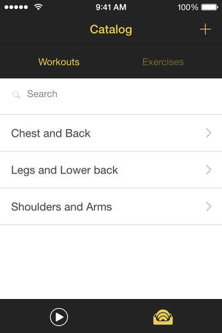 Workout: Exercise log screenshot 2