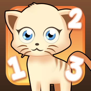 Number Kitty Cats : Cute and Adorable pets that helps kids. LOGO-APP點子