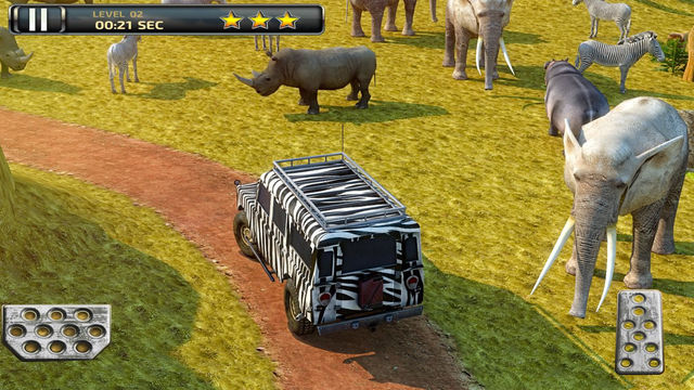 【免費遊戲App】3D Safari Parking Free - Realistic Lion, Rhino, Elephant, and Zebra Adventure Simulator Games-APP點子