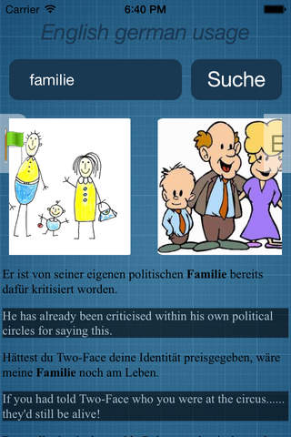 English <-> German in use with voice, pictures and videos screenshot 2