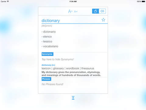 【免費書籍App】Italian English Dictionary and Translator (Il Vocabolario Italiano - Inglese)-APP點子