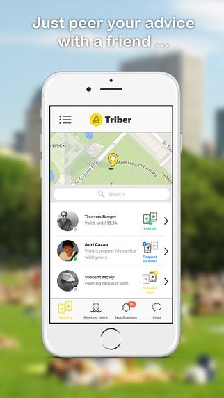 Triber - Realtime compass to find friends family without map