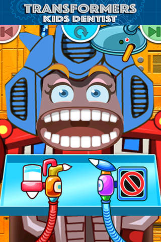 Kids Dentist Game With Transformers Version screenshot 2