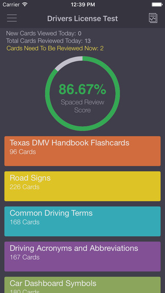 Texas DMV Drivers License Handbook Test Study Flashcards