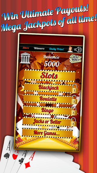Rich Slots Mania with Blackjack Blitz Big Roulette Wheel and More