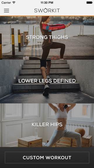 Lower Body Sworkit - Thigh Hip Leg lower body workouts