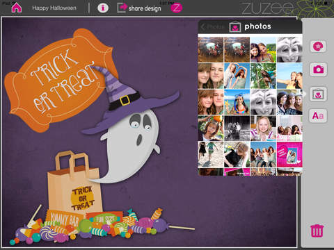 Happy Halloween Collage Design by Zuzee screenshot 2