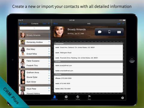 CRM Plus – Contacts Journal, Professional and Personal Business Organizer screenshot 2