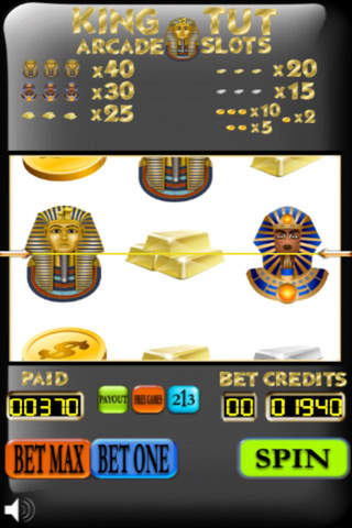King Tut Arcade Slots screenshot 3