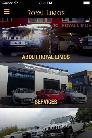 Royal Limos UK screenshot 2