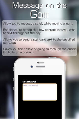 Message on the Go - Keep walking, keep talking! screenshot 2