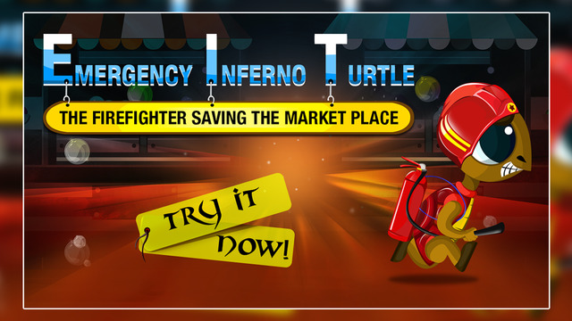 Emergency Inferno Turtle : The Firefighter Saving the Market Place - Gold