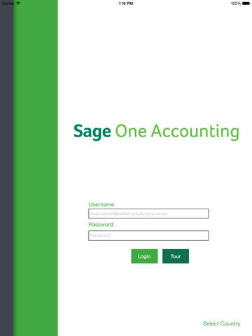 Sage One South Africa for iPad
