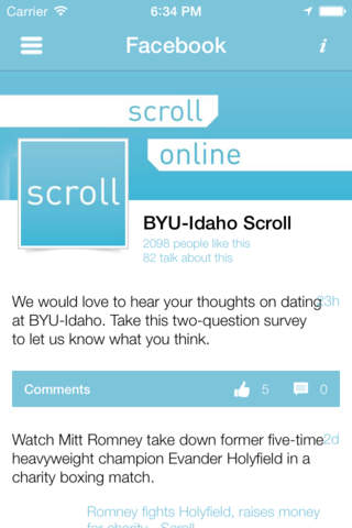 BYU-Idaho Scroll screenshot 3