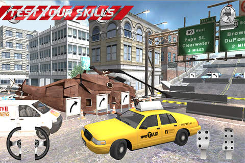 TAXI PARKING SIMULATOR - REAL UPTOWN CAB DRIVING EXPERIENCE 3D PRO screenshot 4