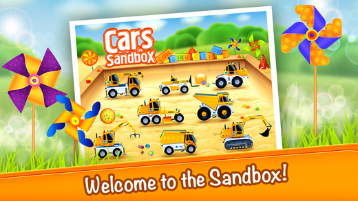 Cars in Sandbox: LITE Thematica - educational and fun apps for kids and little toddlers about vehicl