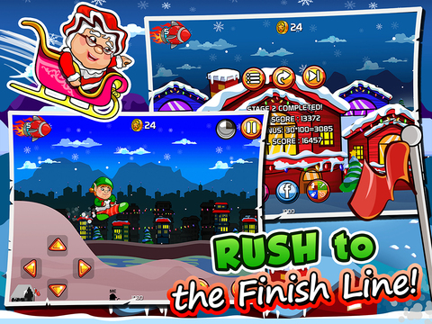 【免費遊戲App】Christmas Rush Racing Craze - Fun Holiday Chase-APP點子