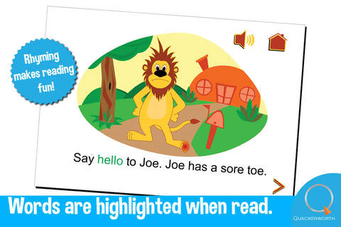 Read & Rhyme: Joe Has a Sore Toe screenshot 2