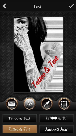 【免費生活App】Tattoo Designer HD - Photo Maker to try tattoo on body art inked & add artist text on pic-APP點子