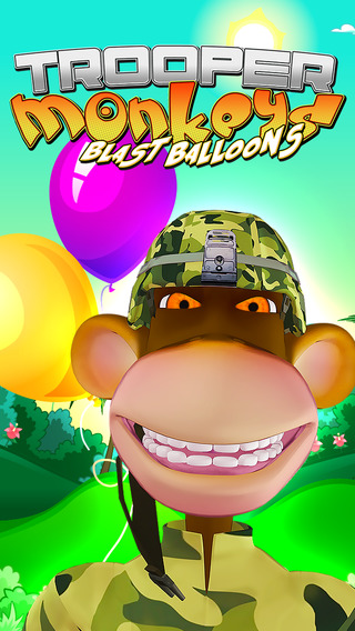 Crazy Trooper Monkeys Blast Balloons