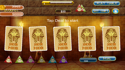 An Ultimate Royal Pharaoh Poker - Play Vegas gambling card game