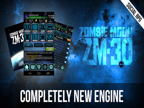 【免費遊戲App】Zombie Moon – Space Marines vs Undead Zombies - Dark Future Social RPG. FREE.-APP點子