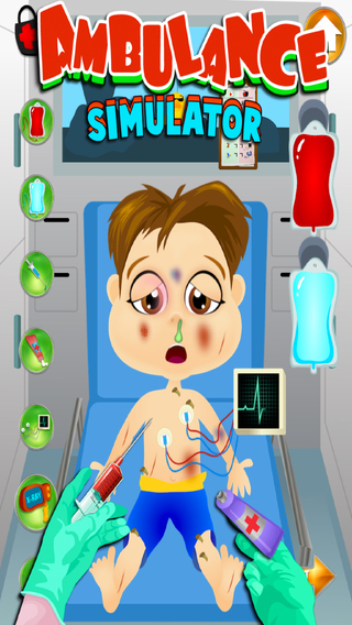 Ambulance Surgery Simulator - Virtual Kids Doctor Surgeon Games