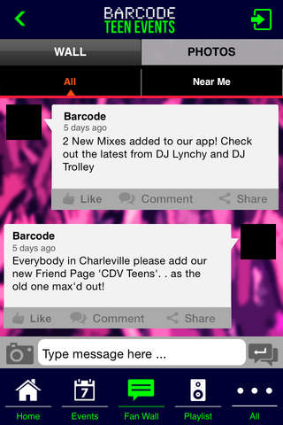Barcode Teen Events screenshot 3