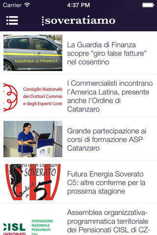 Soveratiamo News screenshot 4
