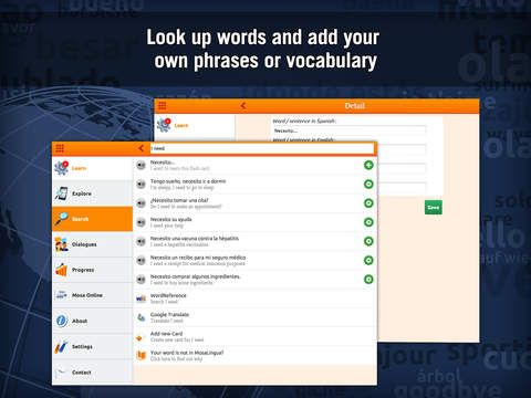 【免費教育App】Learn Spanish with MosaLingua-APP點子