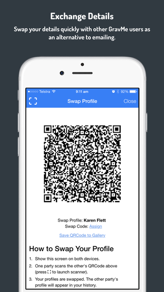 【免費商業App】GravMe - Digital Business Card App-APP點子