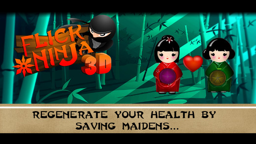 【免費遊戲App】Flick Ninja 3D-APP點子