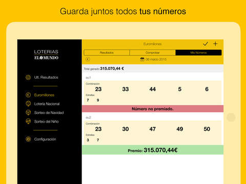 【免費新聞App】El Mundo Loterias - premios de Loterías y Apuestas del Estado-APP點子