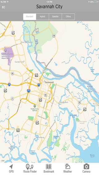 Savannah Offline Maps