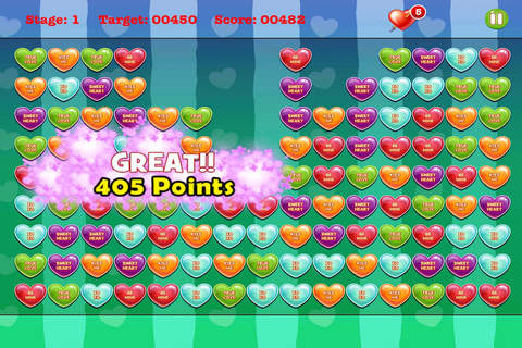 A Yummy Candy Heart – Puzzle Pop Challenge FREE screenshot 3