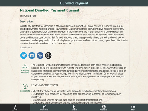 【免費醫療App】Bundled Payment Summit-APP點子