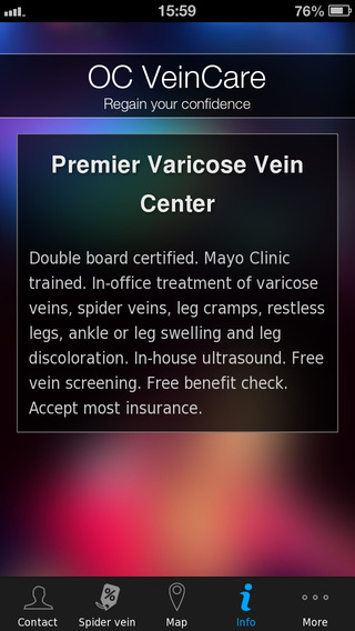 免費下載商業APP|OC VeinCare app開箱文|APP開箱王