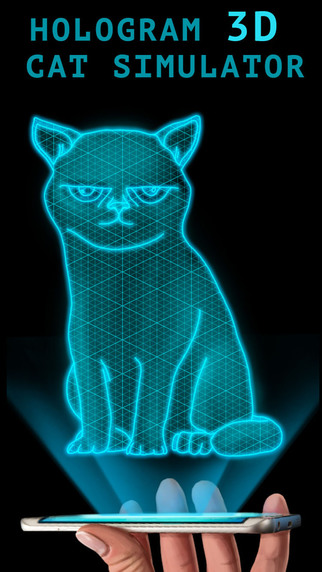 【免費娛樂App】Hologram 3D Cat Simulator-APP點子