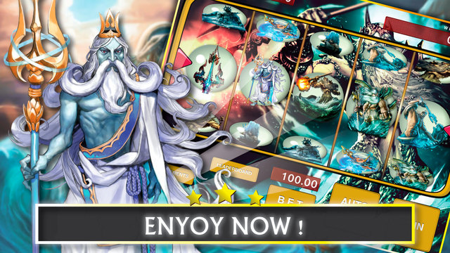 Poseidon Lucky 888 : Ancient greece and greek gods casino slot with big payout free hd version
